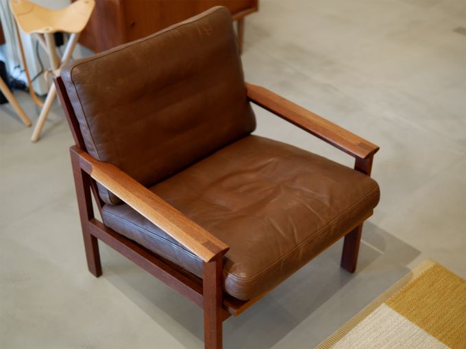 <vintage>イージーチェア(W:685mm D:750mm H:750mm SH:440mm)