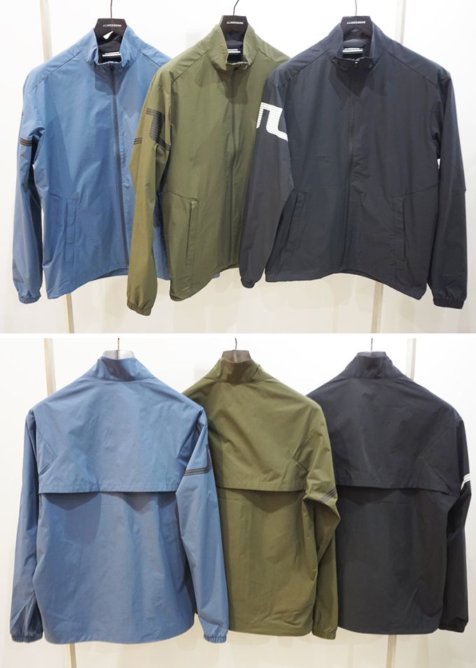 J.LINDEBERG／袖ロゴストレッチブルゾン