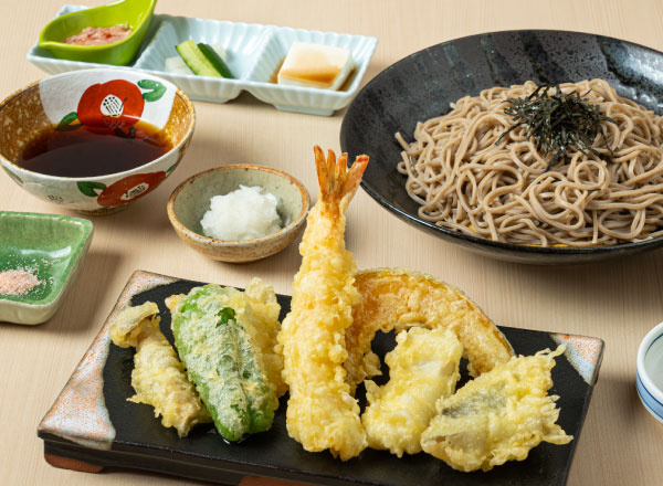 天ぷらとざるそばセット特上